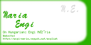 maria engi business card